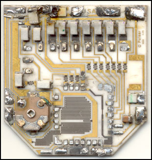 Pulsar / Omega Watch Circuit Board, Some Components Removed